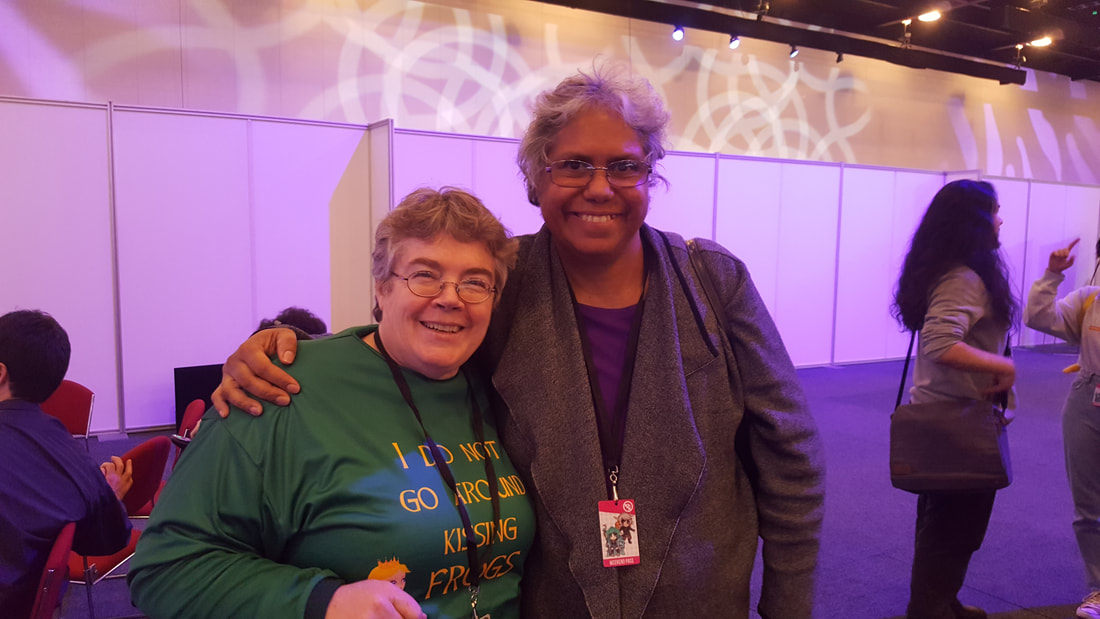 Kathy Smart and Rhubee Neale at AVCon