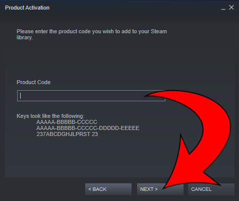 Arrow points to Next button.